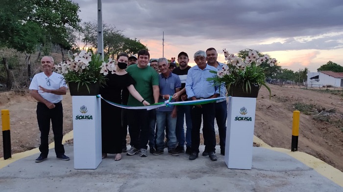 Prefeitura de Sousa inaugura passagem molhada na Comunidade Rural de Várzea da Novena 